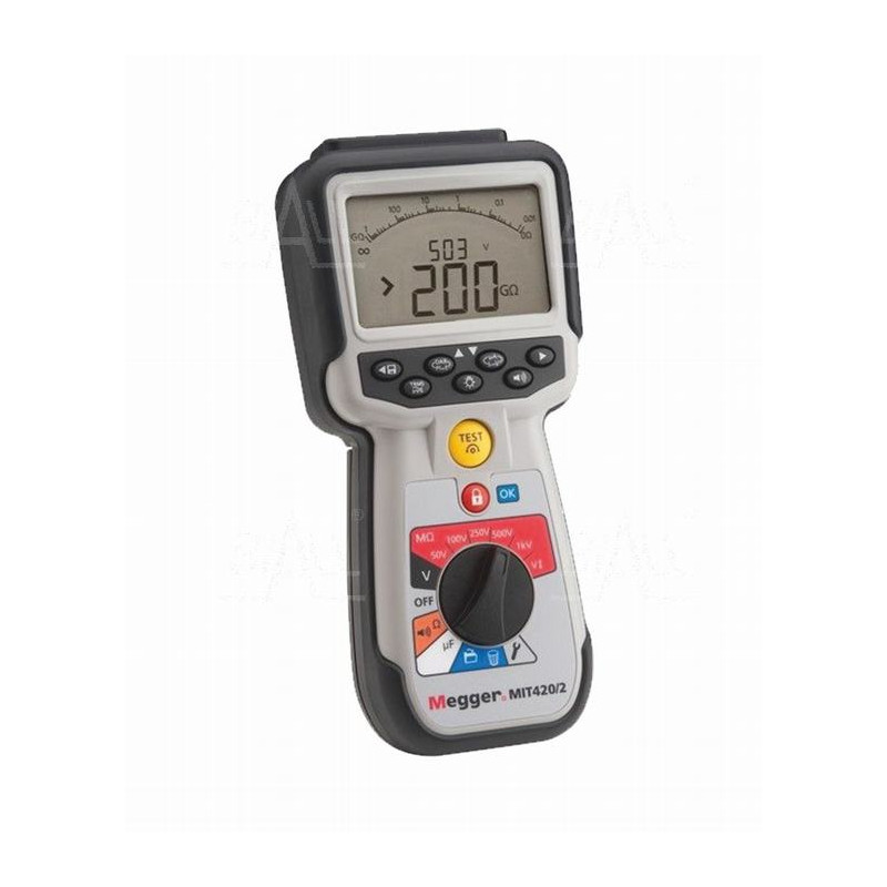 MIT420/2 Miernik rezystancji izolacji 50V - 1000V PI, DAR, MEM,