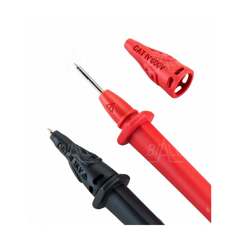 PP 1S Przewody pomiarowe 1S0005 10A, CAT IV 600V czerwony + czarny