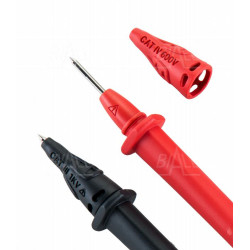 PP 1S Przewody pomiarowe z wymienną sondą 1S0009 10A, CAT IV 600V czerwony + czarny
