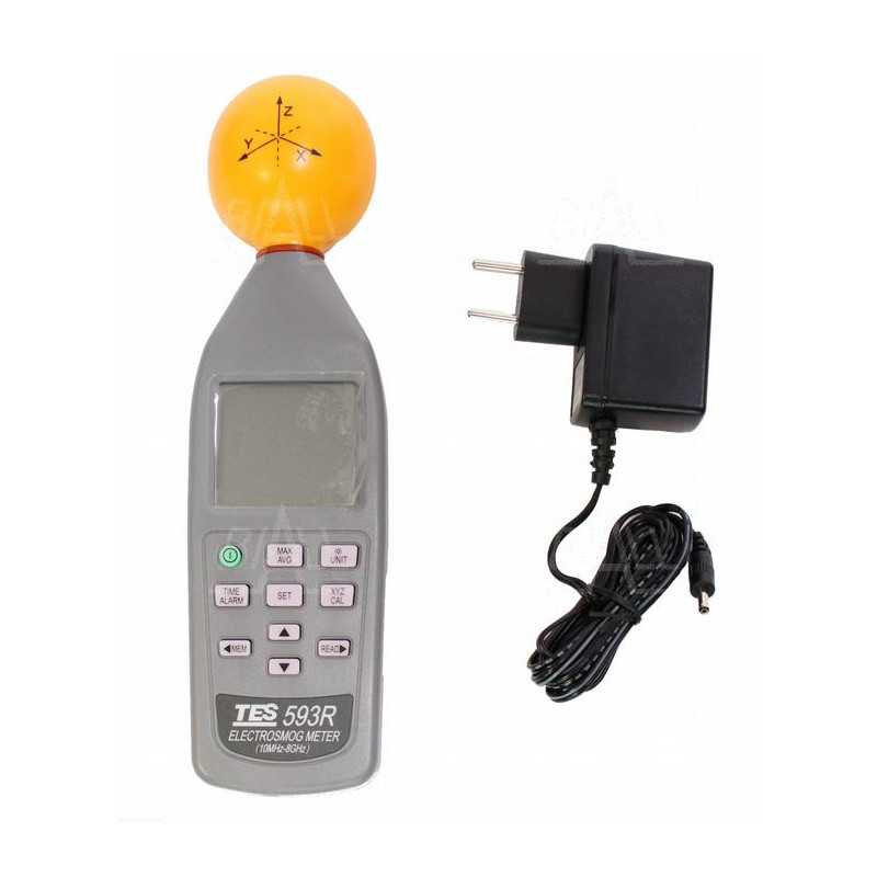 TES593R Miernik pola elektromagnetycznego 3 osiowy 10MHz-8GHz 108V/m