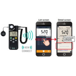 KEW5204BT Luksomierz 0,1 ~ 199 900 lx , Bluetooth