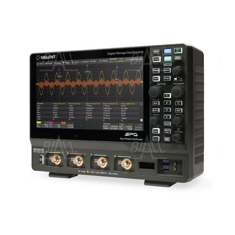 SDS3034X HD oscyloskop 350Mhz/4kan, 4GSa/s, 12-bit, 400Mpts