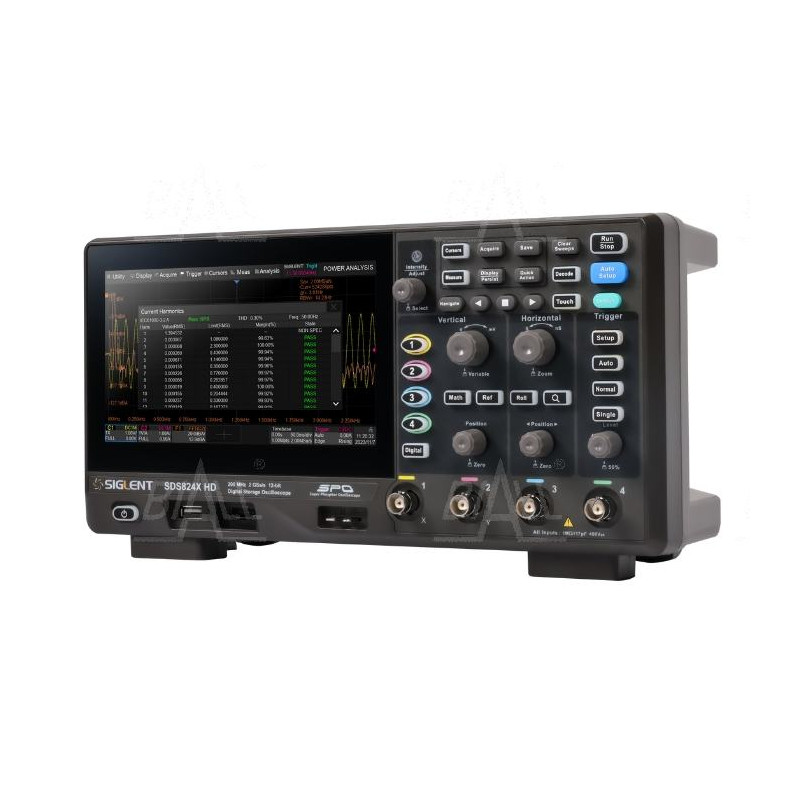 SDS802X HD oscyloskop 70MHz, 2kan, 2GSa/s, 12-bit, 50Mpts