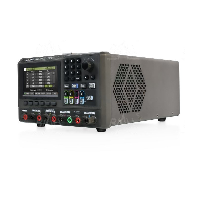 SPD4121X zasilacz lab. programowalny DC H1,CH2,CH3,CH4 max. napięcie/prąd: 15V/1.5A, 12V/10A, 12V/10A, 15V/1.5AA, rozdz.1mV,1mA,