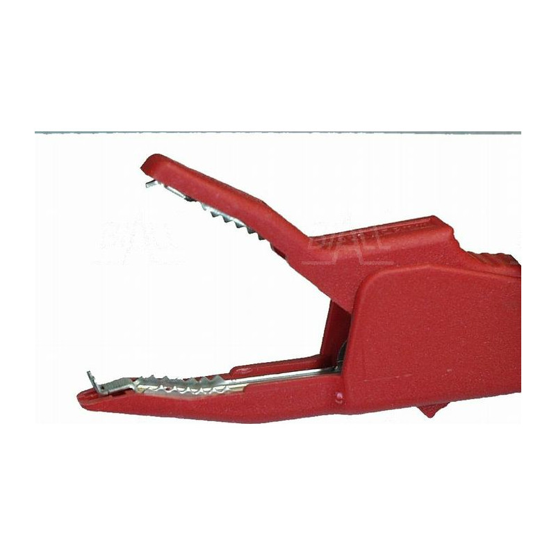 Krokodylek bezp. gn. 4mm AK-2B2540-R CAT II 1000V 34A czerwony