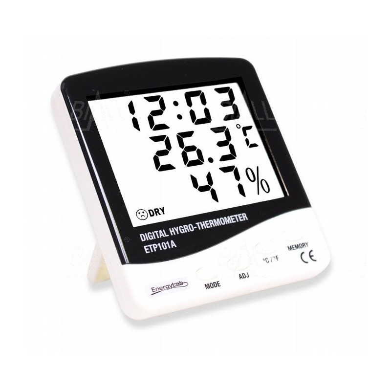 ETP101A Termohigrometr i zegar pokojowy