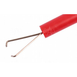 Chwytak elast. gniazdo 4mm CH169-R 10A CAT III 1000V czerwony