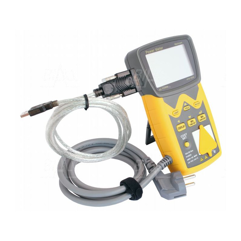 Wattman HPM-100A Watomierz 1-fazowy 3750W z rejestracją | AD POWER