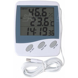 HT-9216 / HT-9222 Termohigrometr IN/OUT + zegar ATM