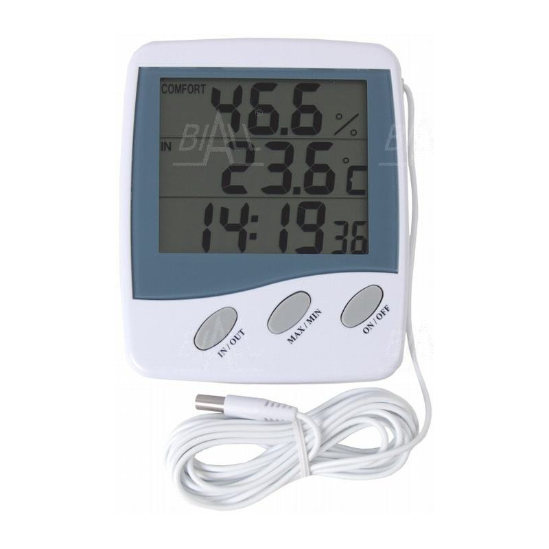 HT-9216 / HT-9222 Termohigrometr IN/OUT + zegar ATM