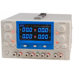 Zasilacz lab QP303E DC 2x30V/3A 6,5V/3A 15V/1A do pracy ciągłej MCP