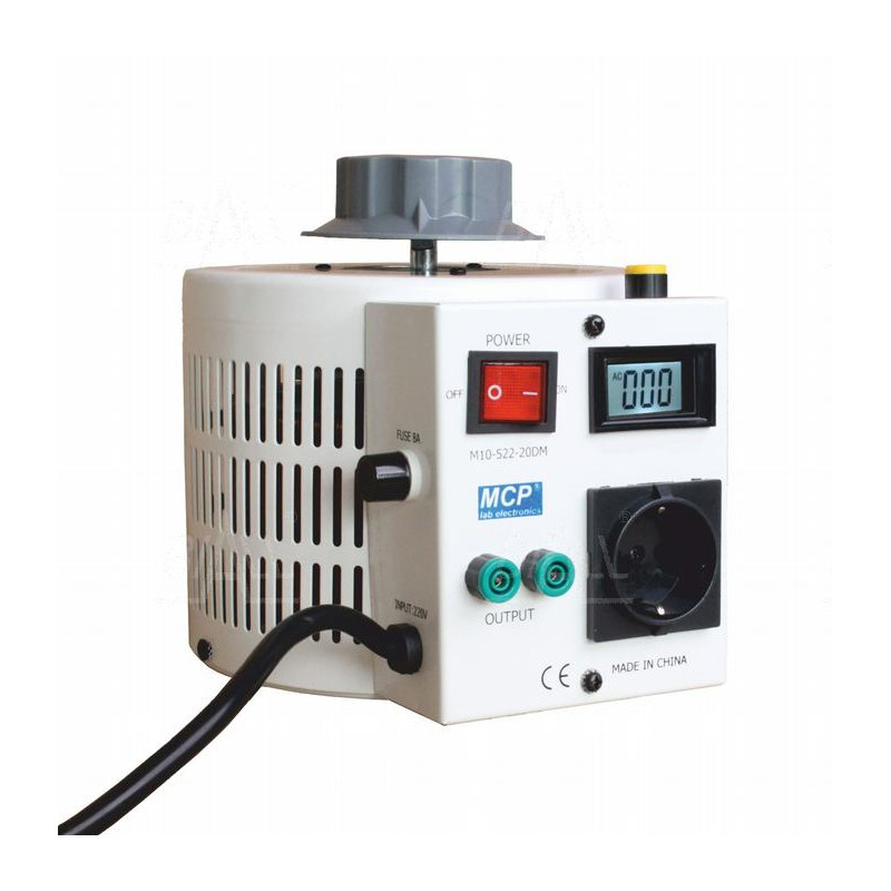 Autotransformator reg.  M10-522LCD-10 260V/4A 1kVA MCP