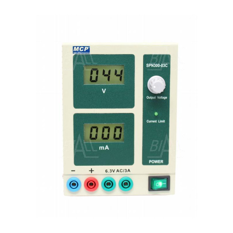 Zasilacz lab wysokonapięciowy SPN300-03C DC 300V/300mA MCP
