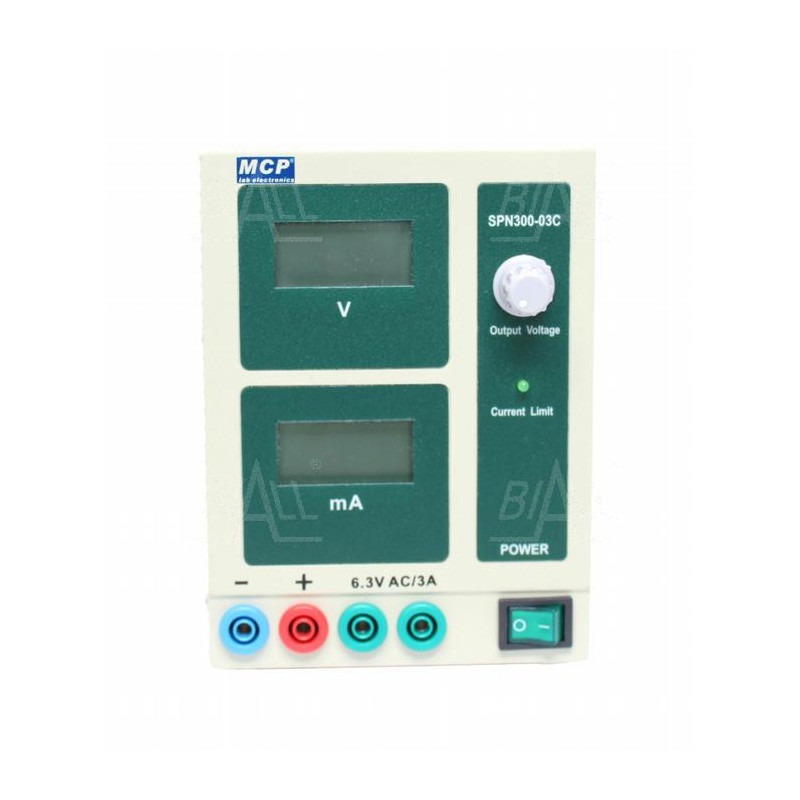 Zasilacz lab wysokonapięciowy SPN300-03C DC 300V/300mA MCP