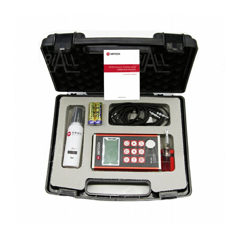 MT200 Miernik grubości materiałów 0,75~300mm(P-E) 0,1/0,01mm USB