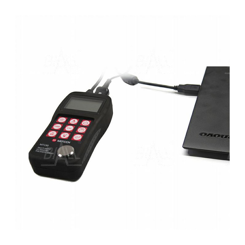 MT190 Miernik grubości materiałów 0,65~600mm(P-E) 3-60mm(E-E) 0,1/0,01mm USB