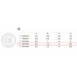 Grot 911G-32N12H23 do robota lutowniczego QUICK