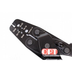 OPT IWC1424B Zaciskarka konektorów nieizolowanych 0,25-2,5mm2 (żyła) AWG 24-14 fi 3,45/4,25mm (gumki uszczelniające)