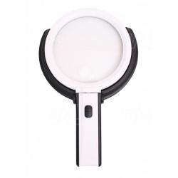 
       Lupa ręczna LR-6 ze stopką 138mm/1,8x 25mm/5x z podświetleniem LED
     