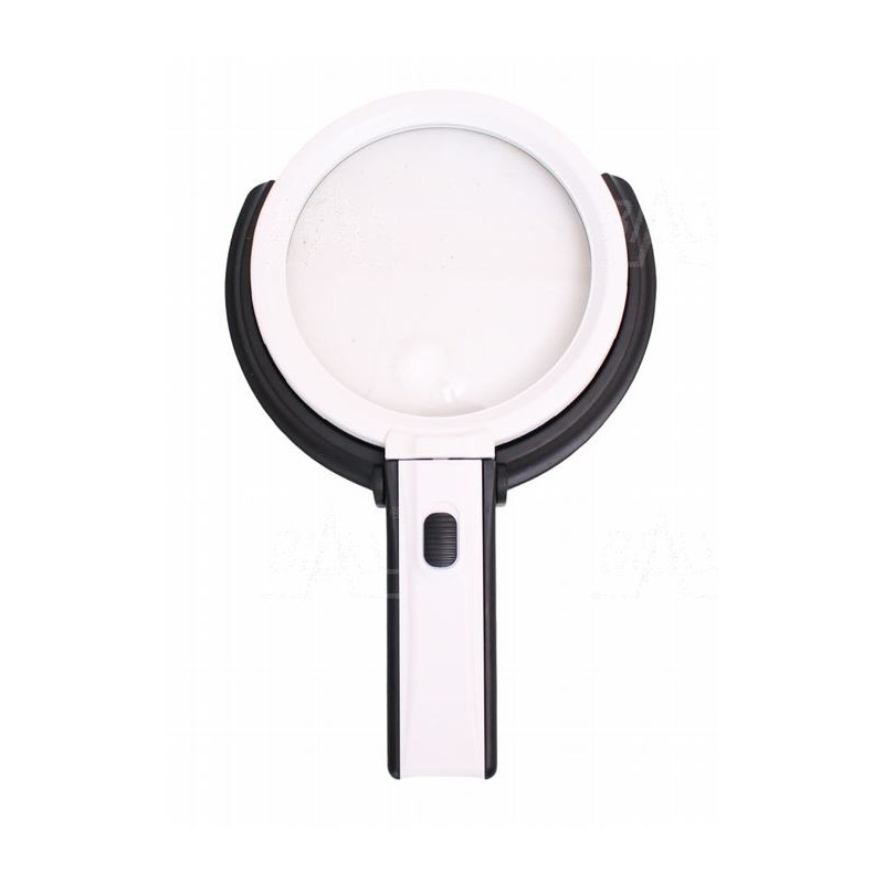 
       Lupa ręczna LR-6 ze stopką 138mm/1,8x 25mm/5x z podświetleniem LED
     