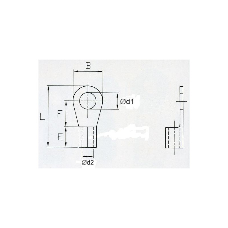 KON1-5 Końc. oczkowa nieizol. 0,5-1,5mm2/M5 100szt