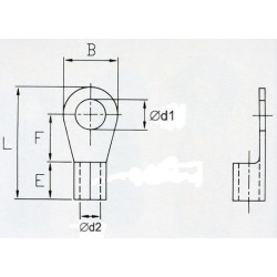 KON5-5 Końc. oczkowa nieizol. 4-6mm2/M5 100szt