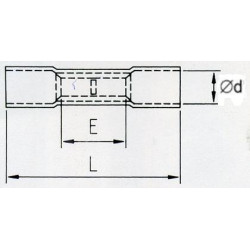 KLTB Łącznik kabl. izol. termokurcz. 1,5-2,5mm2 100szt