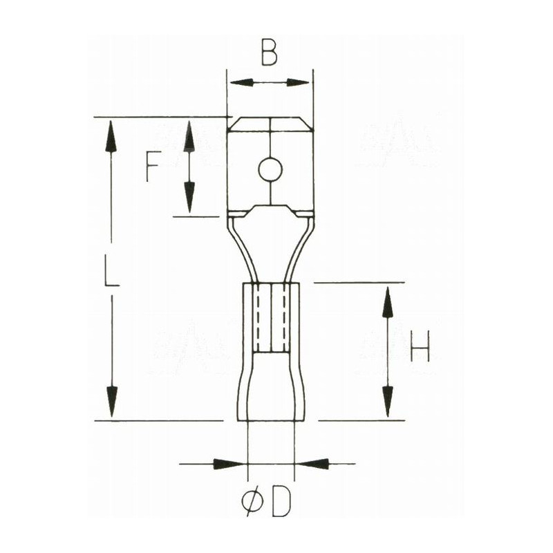 KMR48x08 Konektor męski izol. 100szt
