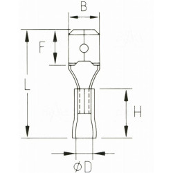 KMR28x05 Konektor męski izol.  100szt
