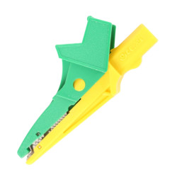 Krokodylek bezp. gn. 4mm 5004-LM-IEC-GE/GN CAT III 1000V 20A żółto-zielony 5004LMIECGEGN