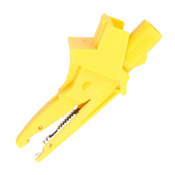 Krokodylek bezp. gn. 4mm 5004-LM-IEC-GE CAT III 1000V 20A żółty 5004LMIECGE, WAKROYE20K02