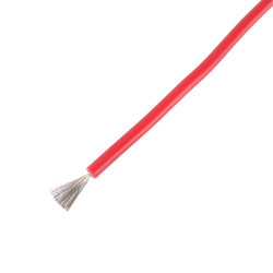 Przewód silikonowy 1mm2 R czerwony mb.